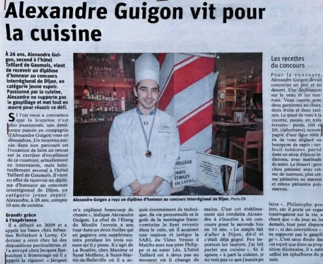 Presse - Le Saint Hippolyte - Restaurant Pays de Montbéliard - Restaurant Saint Hippolyte 25 - Restaurant Saint Hippolyte - Restaurant à Saint Hippolyte